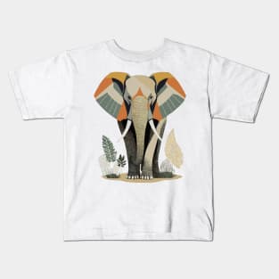 Elephant, zoo, savannah animals, animal lovers, wisdom, art Kids T-Shirt